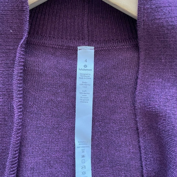 Lululemon merino wool long cardigan - Picture 4 of 4